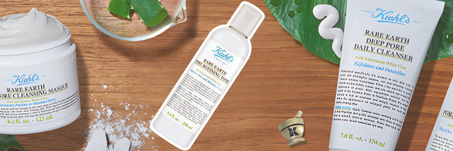 Lotiune tonica pentru matifiere cu Argila Alba, Pore Refining Tonic Rare Earth, 250 ml, Kiehl's
